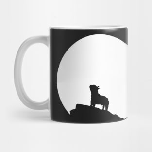 French Bulldog in front of the Moon Frenchie Gift Mug